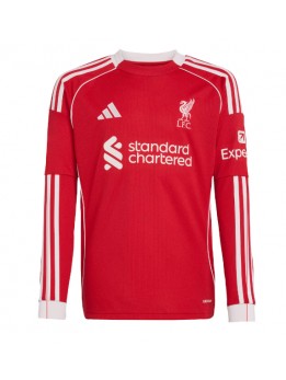 Billige Liverpool Hjemmedrakt 2025-26 Langermet